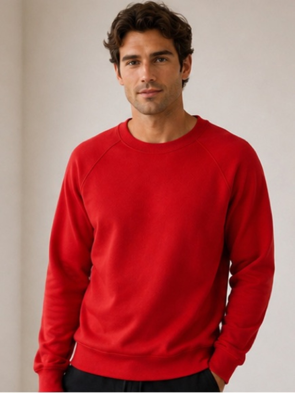 NWT Lululemon Classic-Fit Fleece Men’s Crew Sweatshirt - Persian Red - Size L